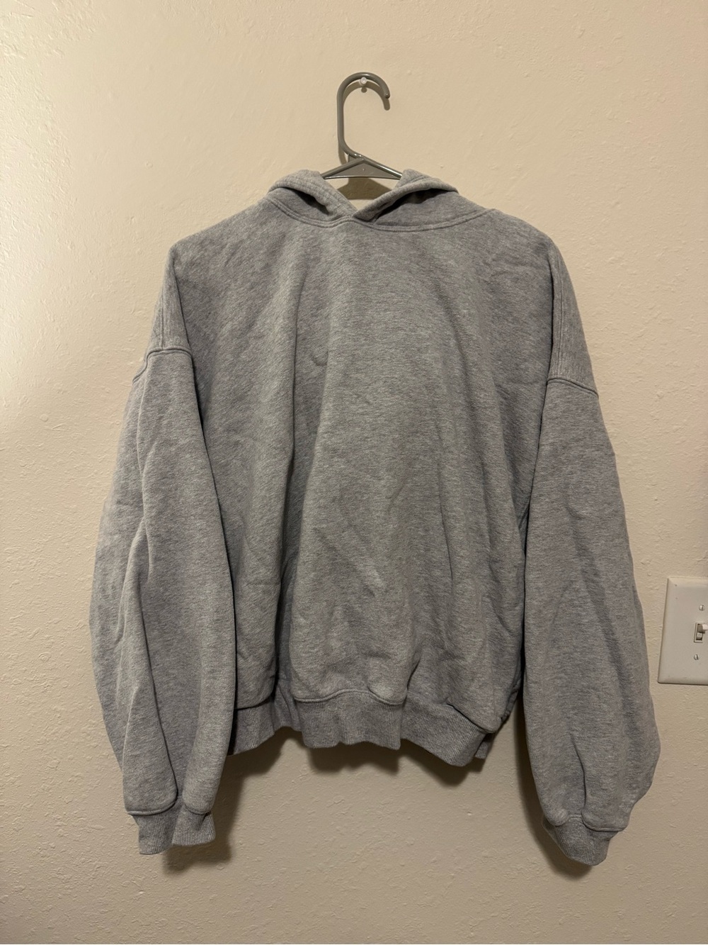 Aritzia Light Gray Women's Hooded Sweatshirt
